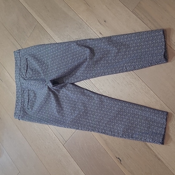 EUC Talbots Pants Women's sz 10P Blue/White Polka Dot Chatham Ankle Pant - Picture 3 of 14